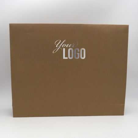 Pochette papier personnalisée Noblesse 52x11x42 CM | POCHETTE PAPIER NOBLESSE | IMPRESSION A CHAUD