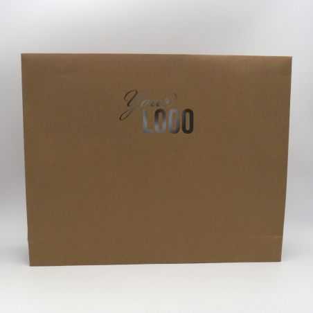 Pochette papier personnalisée Noblesse 52x11x42 CM | POCHETTE PAPIER NOBLESSE | IMPRESSION A CHAUD