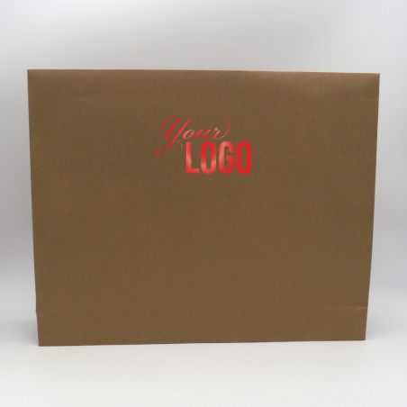 Pochette papier personnalisée Noblesse 52x11x42 CM | POCHETTE PAPIER NOBLESSE | IMPRESSION A CHAUD