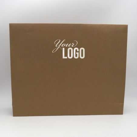 Pochette papier personnalisée Noblesse 52x11x42 CM | POCHETTE PAPIER NOBLESSE | IMPRESSION A CHAUD