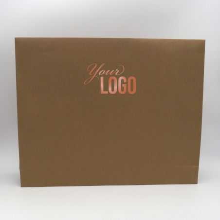 Pochette papier personnalisée Noblesse 52x11x42 CM | POCHETTE PAPIER NOBLESSE | IMPRESSION A CHAUD