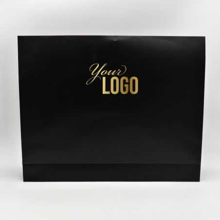 Pochette papier personnalisée Noblesse 52x11x42 CM | POCHETTE PAPIER NOBLESSE | IMPRESSION A CHAUD
