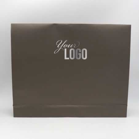 Pochette papier personnalisée Noblesse 52x11x42 CM | POCHETTE PAPIER NOBLESSE | IMPRESSION A CHAUD