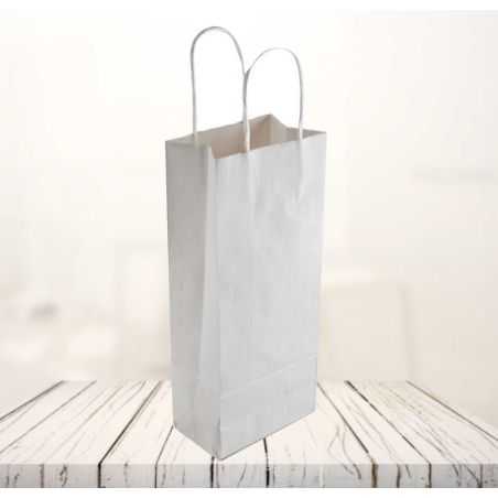 Sac papier personnalisé Safari 14x8x39 CM | SAC PAPIER SAFARI | IMPRESSION FLEXO EN UNE COULEUR SUR ZONES PRÉDÉFINIES SUR LES...