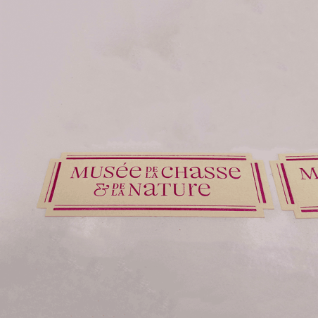 Sticker personnalisé 6,5x3,5 CM | STICKER | IMPRESSION À CHAUD